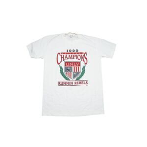 UNLV Rebels Vintage 90s National Champion T-Shirt Tedman USA Single Stitch White